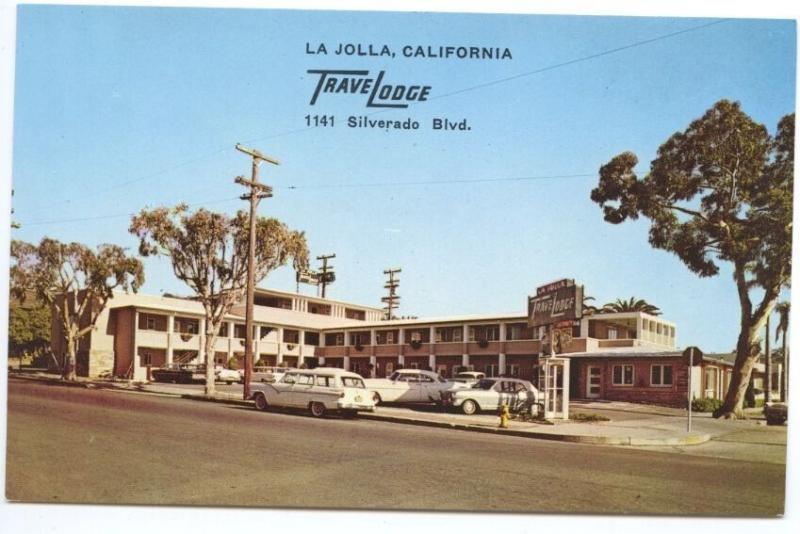 La Jolla CA TraveLodge Silverado Boulevard Postcard