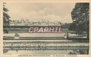 Postcard Old Chateau of Fontainebleau Romulus Parterre