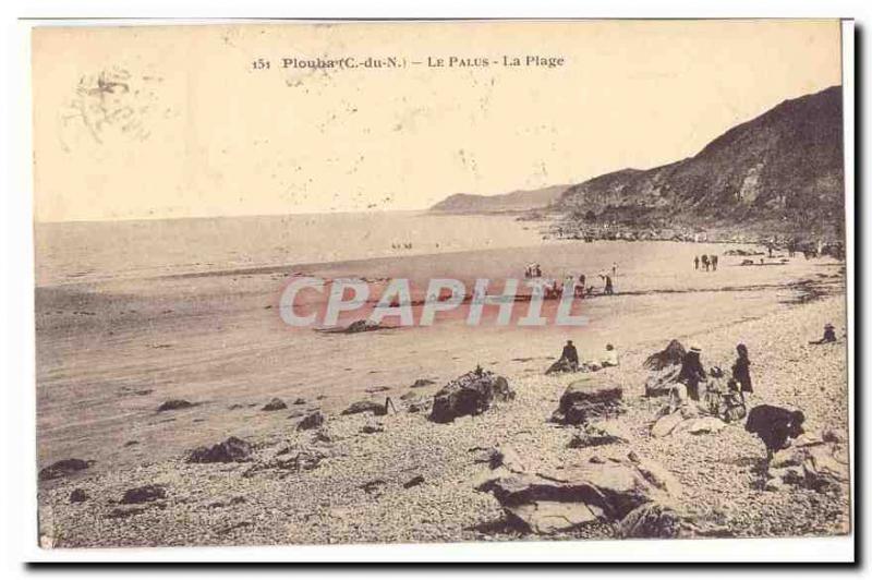 Plouha Old Postcard The palus Beach