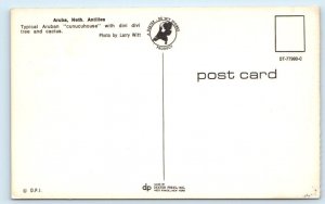 ARUBA Netherland Antilles Cunucuhouse divi divi tree Postcard