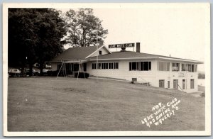 Waverly Ohio 1940s RPPC Real Photo Postcard Lake White Club & Dining Room