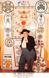 Prof. Johnny Ott, Hexologist Famous Penna. Dutch Distlefink & Hex Sign Artist...