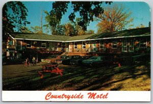 Vtg Shelburne Vermont VT Countryside Motel Postcard