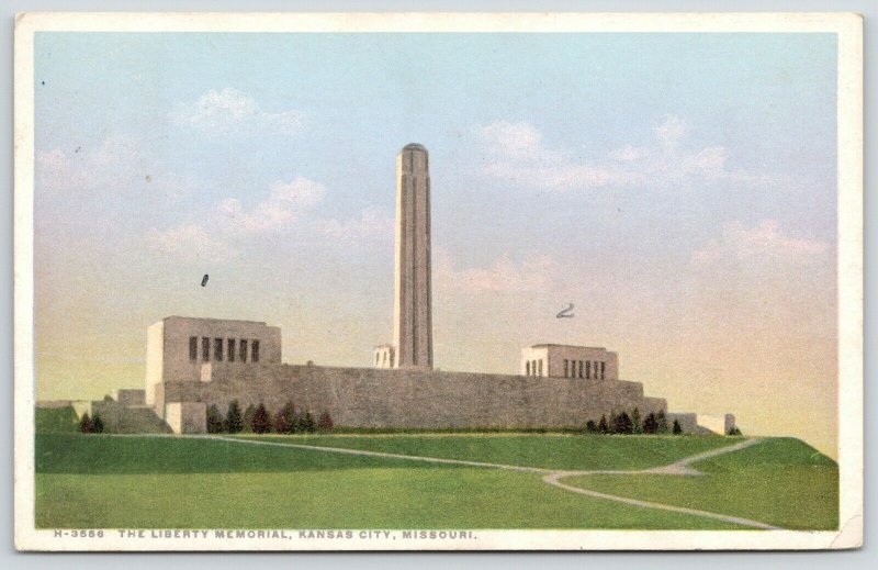 Kansas City MO~Detroit Publishing #H-3566~Liberty Memorial~Fred Harvey 1909 