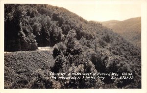 Aurora West Virignia 1940s RPPC Real Photo Postcard Cheat Mountain