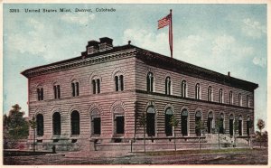 United States Mint Government Money Factory Denver Colorado Vintage Postcard