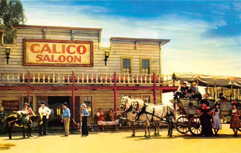 The Calico Saloon Housing the huge mural Ghost Town California  