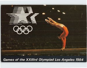 Postcard Gymnastics 1984 Los Angeles Olympics California USA