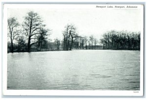 1938 Newport Lake River Trees Newport Arkansas Vintage Antique Posted Postcard