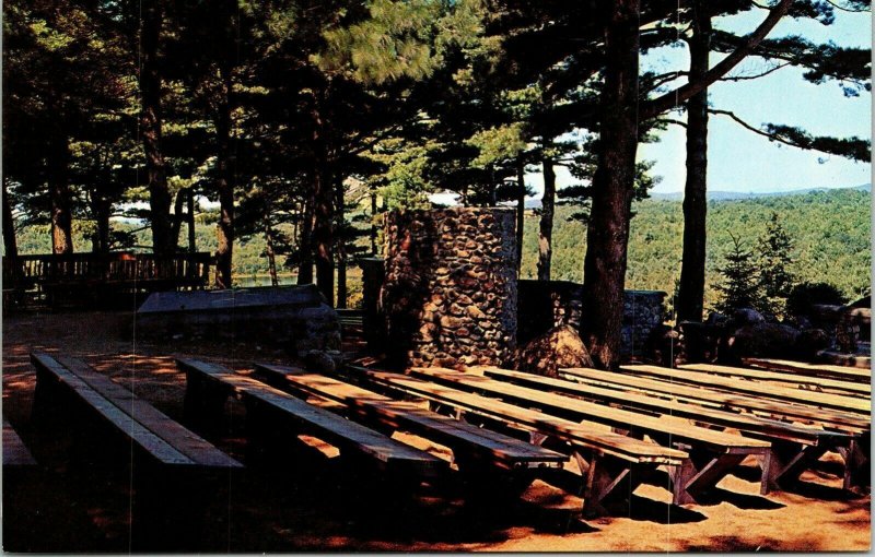Cathedral Pine Rindge New Hampshire NH Pulpit Choir Mound VTG Postcard UNP 