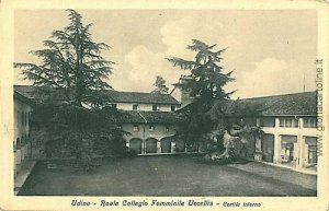 09029  CARTOLINA d'Epoca - UDINE Citta': COLLEGIO FEMINILE 