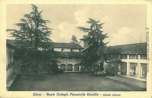 09029  CARTOLINA d'Epoca - UDINE Citta': COLLEGIO FEMINILE 