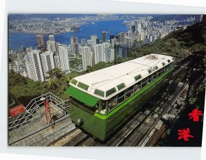 Postcard The Hong Kong Peak Tramway Hong Kong China