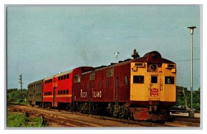 Postcard Rock Island 751 Railroad Train 