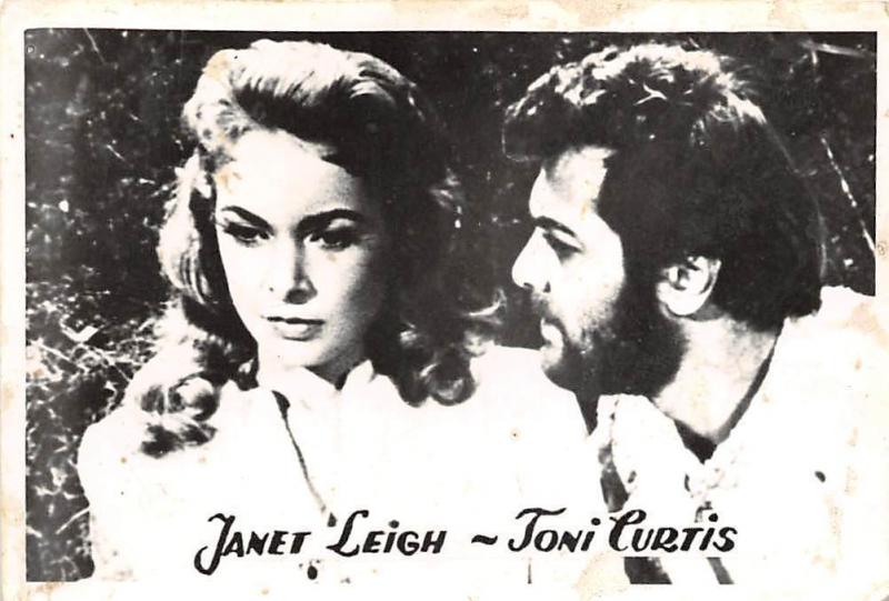 B55182 janet Leigh and Toni Lurtis Couple Acteurs Actors 9x7cm