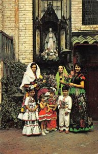 Our Lady of La Purisima Shrine OLVERA STREET Los Angeles c1950s Vintage Postcard