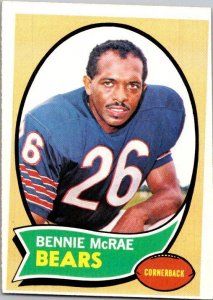 1970 Topps Football Card Bennie McRae Chicago Bears sk21474