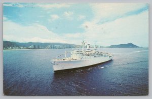 Ship~SS Independence~American Hawaii Cruises~PM 1984~Vintage Postcard