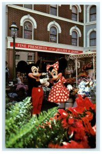 Disneyland Mickey And Minnie At Main Street Flower Market Anaheim CA  Postcard 