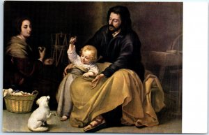 M-77539 Holy Family of the little bird By Murillo Museo Del Prado Madrid Spain