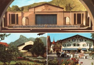 Vintage Postcard Passionsspielort Oberammergau Theater Play Venue Germany