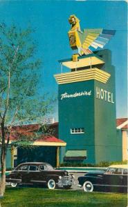 Autos 1953 Thunderbird Hotel Postcard Las Vegas Nevada Colorpicture 2034