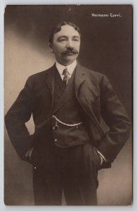 RPPC Hermann Carri German Composer Portrait Real Photo Postcard L38