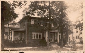 Vintage Postcard Vilham Mana House Residence Home of H.H. White New York NY