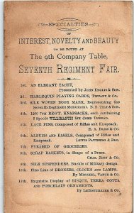 Nov. 17 1879 Pres. Hayes Seventh Regiment Fair Armory Civil War NY P147