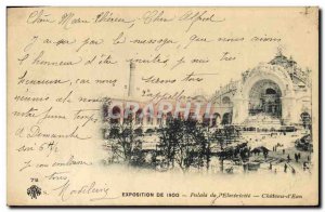 Postcard From Old Palace Exhibition FROM 1900 L & # 39Electricite Chateau d &...