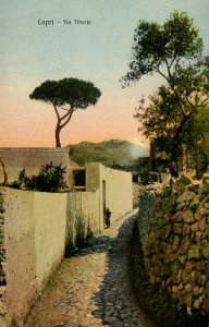 Italy - Capri. The Road to Tiberio