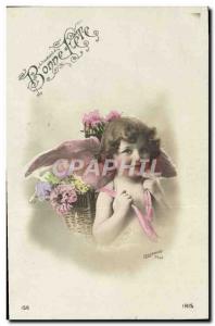 Old Postcard Fantasy Angel Child