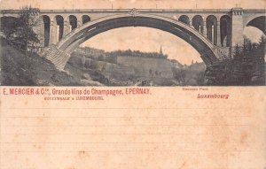 E. MERCIER & CO. GRANDS VINS DE CHAMPAGNE EPERNAY FRANCE LUXEMBOURG POSTCARD 14