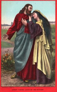 Vintage Postcard 1910's Christ Taking Leave Of His Mother Passion Ober-Ammergau