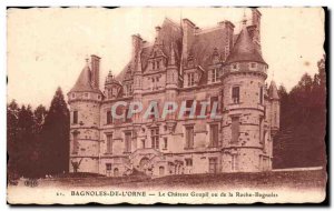 Old Postcard Bagnoles De L Orne Chateau Goupll or Roche Cars