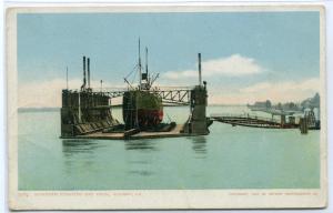 Mammoth Floating Dry Dock Steamer Algiers Louisiana 1907c postcard