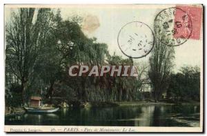 Paris Old Postcard Lake Park Montsouris