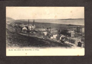 PQ QC St Anne de Beaupre Le Village Church Quebec Canada Carte Postale Postcard