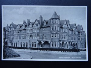 Wales RHOS ON SEA Mount Stewart - Old Postcard