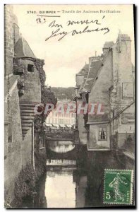 Old Postcard Quimper Turret Fortifications of Old