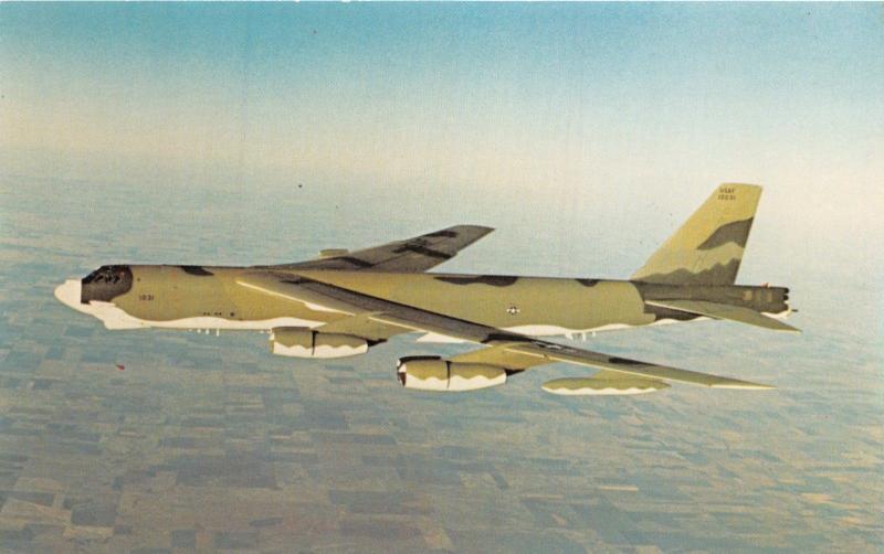 BOEING MILITARY AIRPLANE COMP B-52H BOMBER WITH OAS SYSTEM WICHITA KS POSTCARD