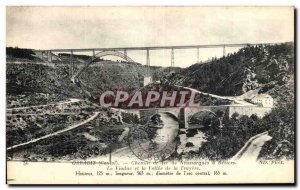 Old Postcard The Viaduct and the Valley of Truyere Garabit