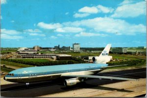 Boeing Aircraft Amsterdam Holland Schiphol Vintage Postcard BS21