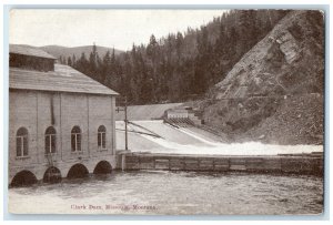 c1910 Mountain View Clark Dam Missoula Montana MT Antique Unposted Postcard