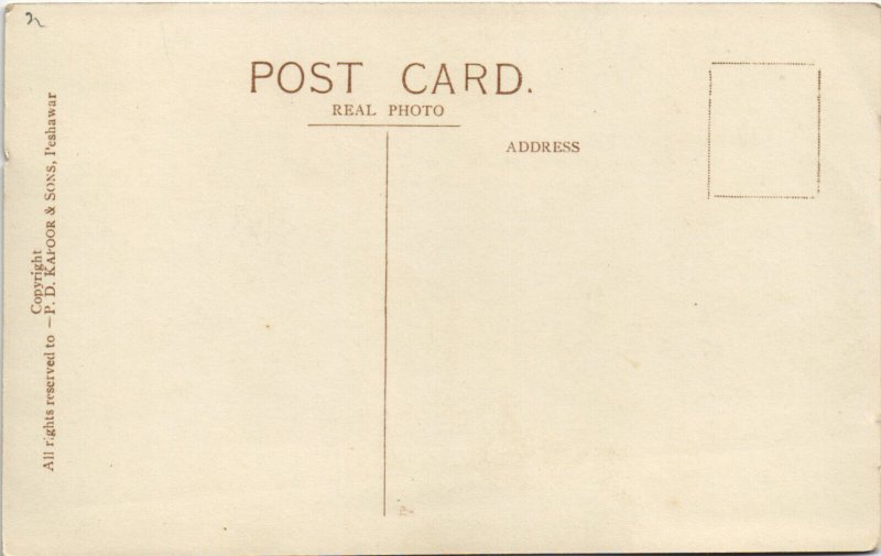 PC PAKISTAN, GOR KATTARI, PESHAWAR, Vintage REAL PHOTO Postcard (b43418)