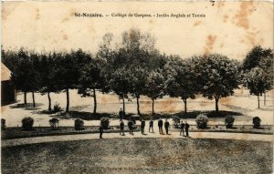 CPA St-NAZAIRE - College de Garcons - Jardin Anglais et Tennis (587319)