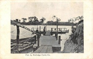 Am. Landing, Brownsville, Texas Rutledge Curio Co Boats 1910s Vintage Postcard