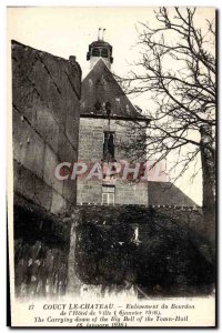 Old Postcard Prison Coucy le Chateau Removal of the Bumblebee & # City 39hotel