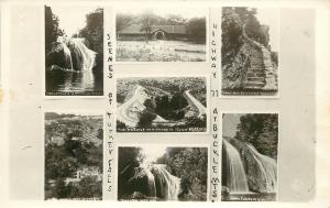 c1950 RPPC Postcard Multiview Turner Falls Davis OK Murray Co Arbuckle Mts Hwy77