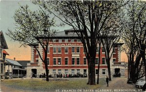 Bennington Vermont c1910 Postcard St. Francis De Sales Academy